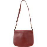 Cartier Bordeaux Leather Briefcase Flap Shoulder Bag