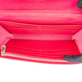 Christian Dior Patent Cannage Leather Wallet On Chain Crossbody Bag