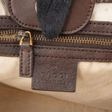 Gucci Monogram GG Canvas Leather Running Handbag