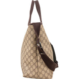 Gucci Monogram GG Supreme Large Tote Crossbody Handbag