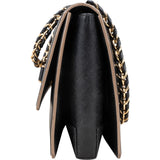 Salvatore Ferragamo Saffiano Leather Vara Bow Crossbody Bag - vintageandkickz