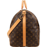 Louis Vuitton Monogram Canvas Keepall 60 Bandoulière Travel Bag