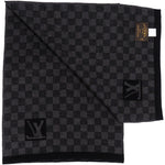 [🔄️B06 / F27] Louis Vuitton Wool Monogram Petit Damier Schal Scarf - vintageandkickz