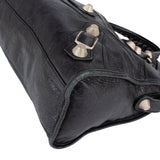 Balenciaga Black Leather City Bag Handbag