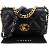 Chanel 19 Quilted Lambskin Medium Single Flap Crossbody Bag