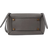 Celine Grey Leather Grained Calfskin Belt Handbag