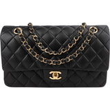 Chanel Quilted Lambskin Medium Double Flap Shoulder Bag