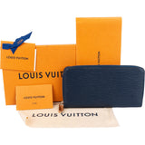 Louis Vuitton Blue Epi Leather Zippy Wallet