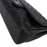 Chanel Quilted Lambskin Jumbo Single Flap Crossbody Bag