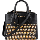 Louis Vuitton Black Studded Leather City Steamer PM Handbag