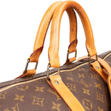 Louis Vuitton Monogram Canvas Keepall 55 Bandoulière Travel Bag