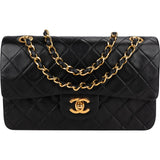 Chanel Quilted Lambskin 24K Small Double Flap Shoulder Bag