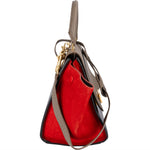 Céline Suede Leather Trapeze Handbag Tricolor - vintageandkickz