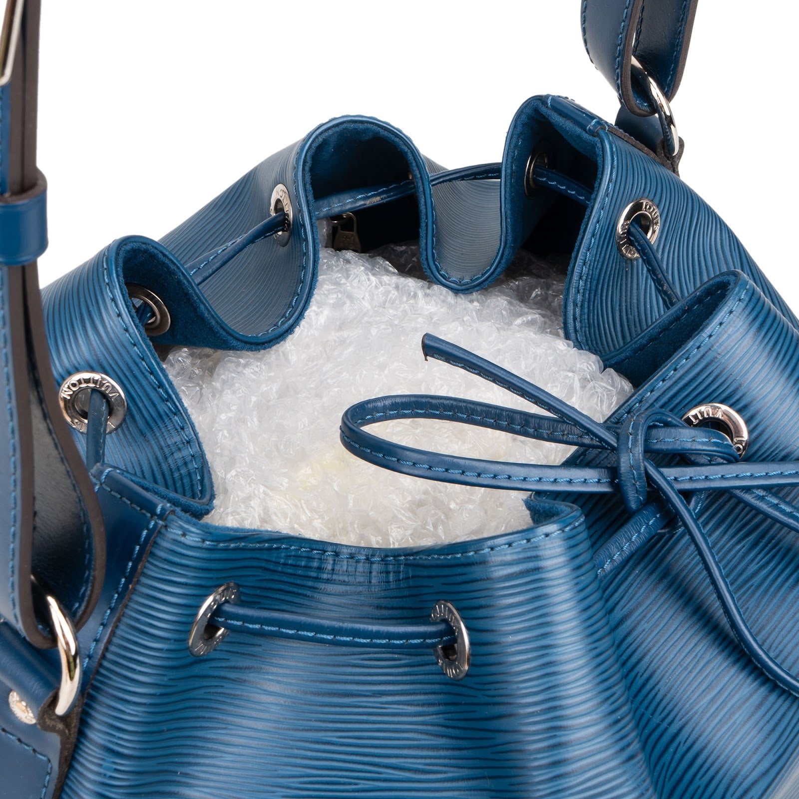 Louis Vuitton Bleu Epi Leather NM Sac Noé Petit Shoulder Bag - vintageandkickz