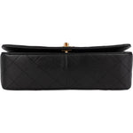 Chanel Quilted Lambskin 24K Gold Turnlock Single Flap Crossbody Bag - vintageandkickz