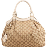 Gucci Monogram GG Canvas Sukey Tote Handbag