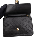 [🔄️B14 / F18] Chanel Quilted Lambskin Medium Double Flap Shoulder Bag - vintageandkickz