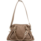 Chloé Brown Leather Paraty Shoulder Handbag