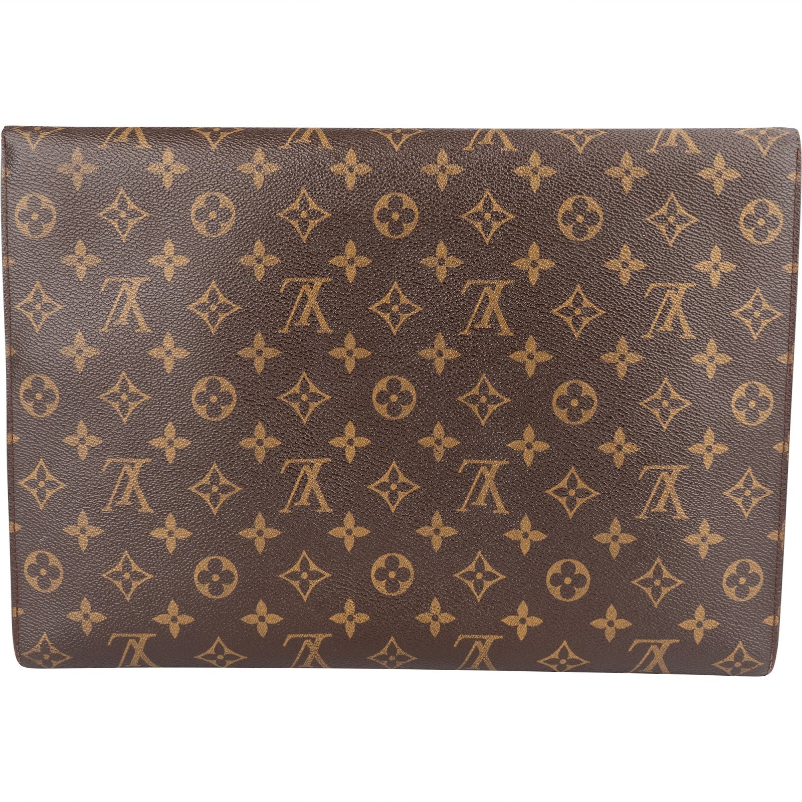 Louis Vuitton Monogram Canvas Porte Documents Laptop Clutch - vintageandkickz