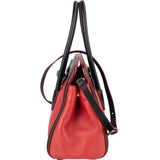 Prada Saffiano and Calf Leather Twin Pocket Handbag