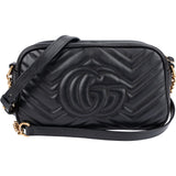 Gucci Matelassé Leather GG Marmont Camera Crossbody Bag