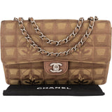 Chanel Monogram New Travel Line Single Flap Crossbody Bag