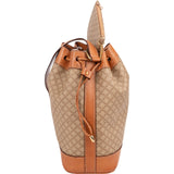 Celine Macadam Monogram Drawstring Bucket Shoulder Bag