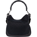 Gucci Monogram GG Canvas Bamboo Handle Shoulder Handbag