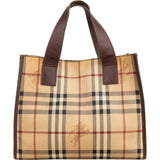 Burberry Nova-Check Monogram Small Tote Handbag