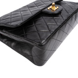 Chanel Quilted Lambskin 24K Gold Medium Double Flap Shoulder Bag
