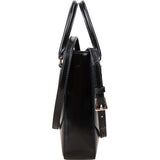 Prada Brushed Patent Leather Mini Tote Crossbody Handbag
