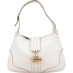 Gucci White Leather Jackie Shoulder Bag - vintageandkickz