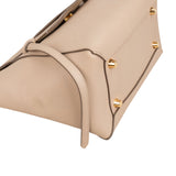 Celine Beige Grained Calfskin Belt Handbag