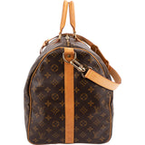 Louis Vuitton Monogram Canvas Keepall 55 Bandoulière Travel Bag