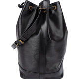 Louis Vuitton Noir Epi Leather Sac Noé Grande Shoulder Bag