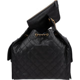 Chanel 25 Caviar Leather CC Drawstring Shoulder Bag