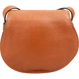 Chloé Grained Calfskin Marcie Small Saddle Crossbody Bag