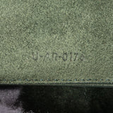 Céline Dark Green Grained Leather Belt Handbag