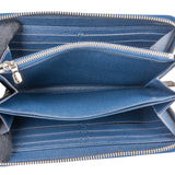 Louis Vuitton Blue Epi Leather Zippy Wallet