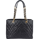 Chanel Caviar Leather Grand Shopping CC Tote Shoulder Bag