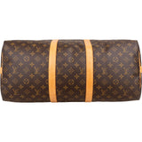 Louis Vuitton Monogram Canvas Keepall 50 Bandoulière Travel Bag