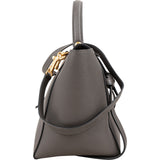 Céline Grey Leather Grained Calfskin Belt Bag Handbag