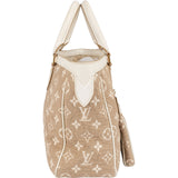 Louis Vuitton Monogram Denim Sabbia Cabas MM Handbag