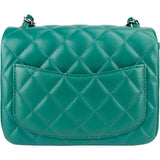 Chanel Quilted Lambskin Mini Rectangular Single Flap Crossbody Bag