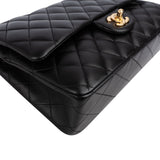 Chanel Quilted Lambskin Medium Double Flap Shoulder Bag