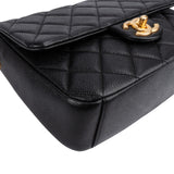 Chanel Caviar Leather Mini Rectangular Flap Coin Crossbody Bag
