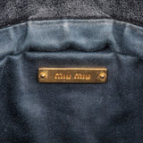 Miu Miu Nappa Leather Ruffle Clutch Crossbody Bag