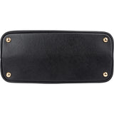 Prada Black Saffiano Leather Double Handbag