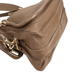 Chloé Brown Leather Paraty Shoulder Handbag