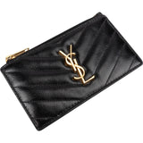 Yves Saint Laurent Grain de Poudre Zipped Coin Purse Card Holder